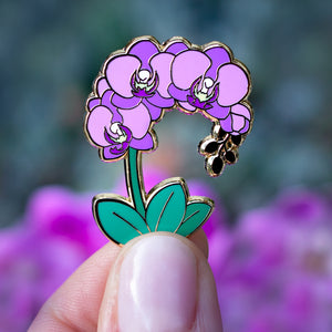 Orchid Enamel Pin
