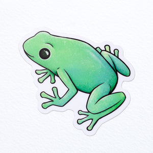 Garden Frog Waterproof Sticker