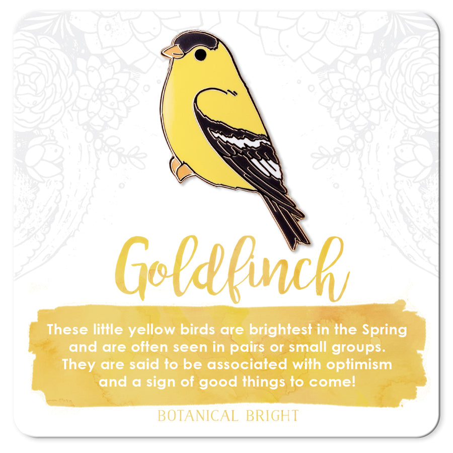 Goldfinch Enamel Pin