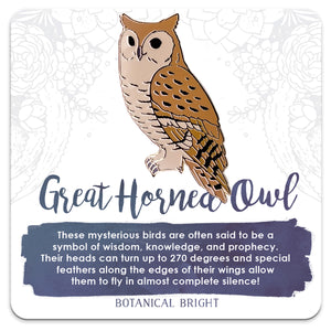 Great Horned Owl Enamel Pin