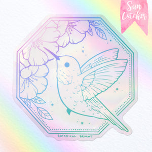 Hummingbird Sun Catcher Rainbow Maker Window Sticker
