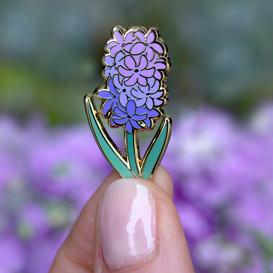 Hyacinth Enamel Pin