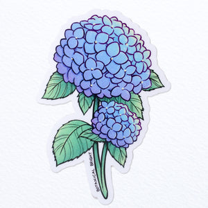 Hydrangea Waterproof Vinyl Sticker