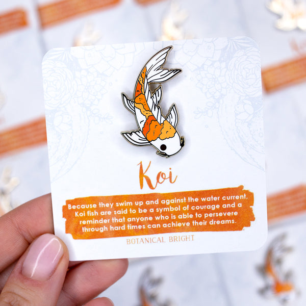 Koi Fish Enamel Pin