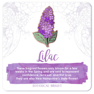 Lilac Enamel Pin