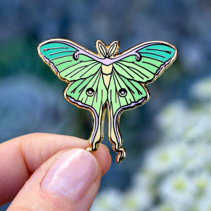 Luna Moth Enamel Pin