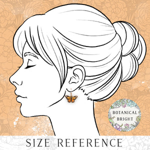 Monarch Butterfly Charm Earrings