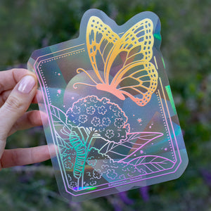 Monarch Butterfly Rainbow Maker Window Sticker