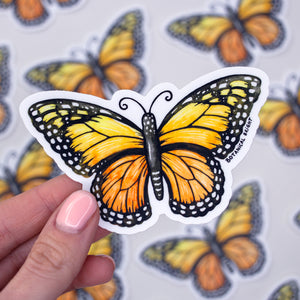 Monarch Butterfly Waterproof Vinyl Sticker