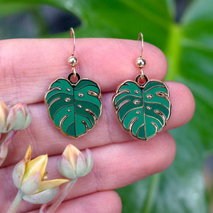 Monstera Earrings