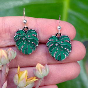 Monstera Earrings