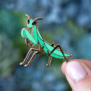 Praying Mantis Enamel Pin