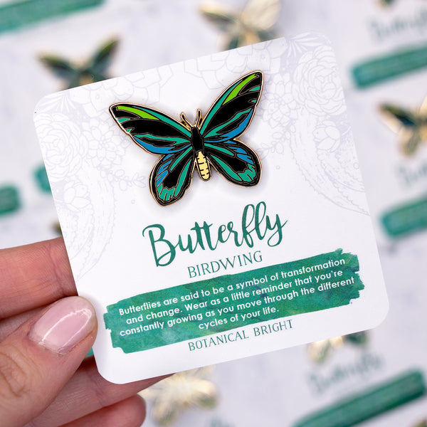 Birdwing Butterfly Enamel Pin