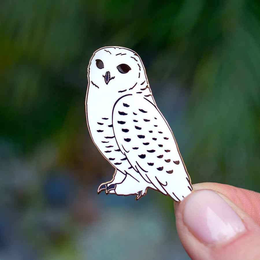 Snowy Owl Enamel Pin
