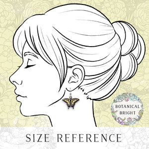 Swallowtail Butterfly Charm Earrings
