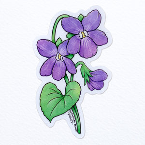Violet Waterproof Sticker