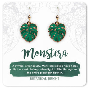 Monstera Earrings