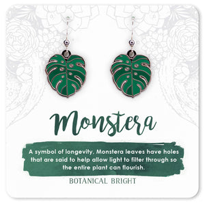 Monstera Earrings